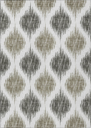 Piper Looms Chantille Ikat ACN848 Taupe Machine Washable Area Rug main image