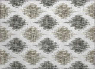 Piper Looms Chantille Ikat ACN848 Taupe Machine Washable Area Rug Scatter Main Image