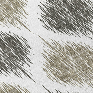 Piper Looms Chantille Ikat ACN848 Taupe Machine Washable Area Rug Swatch Image