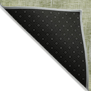 Piper Looms Chantille Ikat ACN849 Aloe Machine Washable Area Rug Backing Image