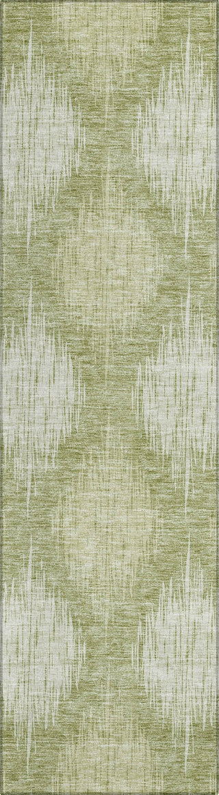 Piper Looms Chantille Ikat ACN849 Aloe Machine Washable Area Rug Runner Main Image