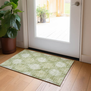 Piper Looms Chantille Ikat ACN849 Aloe Machine Washable Area Rug Scatter Lifestyle Image Feature