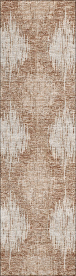 Piper Looms Chantille Ikat ACN849 Coral Machine Washable Area Rug Runner Main Image