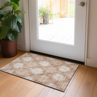 Piper Looms Chantille Ikat ACN849 Coral Machine Washable Area Rug Scatter Lifestyle Image Feature