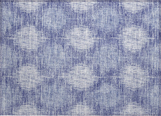 Piper Looms Chantille Ikat ACN849 Denim Machine Washable Area Rug Scatter Main Image