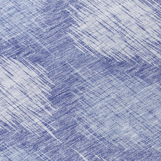 Piper Looms Chantille Ikat ACN849 Denim Machine Washable Area Rug Swatch Image
