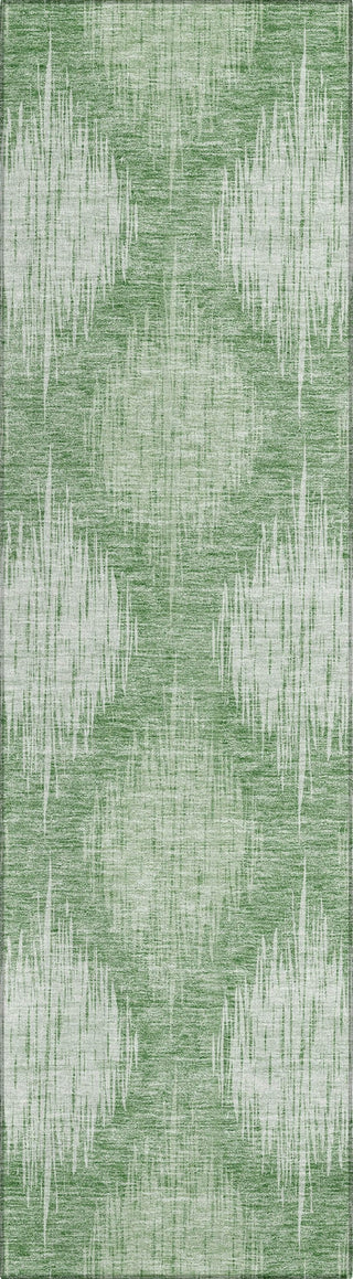 Piper Looms Chantille Ikat ACN849 Mint Machine Washable Area Rug Runner Main Image