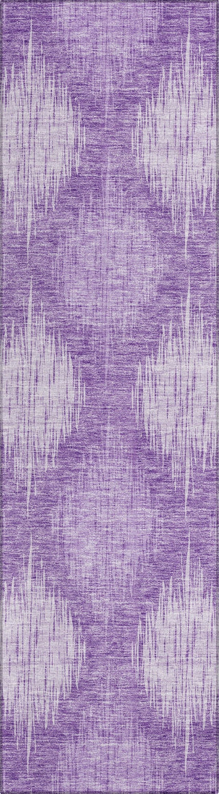 Piper Looms Chantille Ikat ACN849 Plum Machine Washable Area Rug Runner Main Image