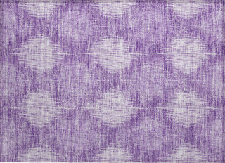 Piper Looms Chantille Ikat ACN849 Plum Machine Washable Area Rug Scatter Main Image