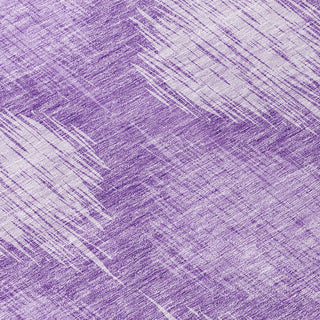 Piper Looms Chantille Ikat ACN849 Plum Machine Washable Area Rug Swatch Image