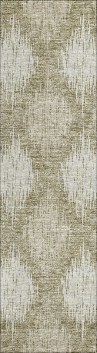Piper Looms Chantille Ikat ACN849 Taupe Machine Washable Area Rug Runner Main Image