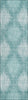Piper Looms Chantille Ikat ACN849 Teal Machine Washable Area Rug Runner Main Image