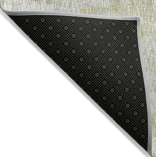 Piper Looms Chantille Stripes ACN850 Gold Machine Washable Area Rug Backing Image