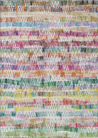 Piper Looms Chantille Stripes ACN850 Green Machine Washable Area Rug main image