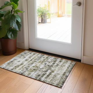 Piper Looms Chantille Stripes ACN850 Taupe Machine Washable Area Rug Scatter Lifestyle Image Feature