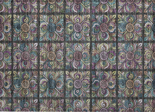 Piper Looms Chantille Medallions ACN852 Black Machine Washable Area Rug Scatter Main Image