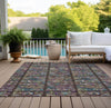Piper Looms Chantille Medallions ACN852 Chocolate Machine Washable Area Rug Outdoor Lifestyle Image Feature