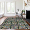 Piper Looms Chantille Medallions ACN852 Fern Machine Washable Area Rug Lifestyle Image Feature
