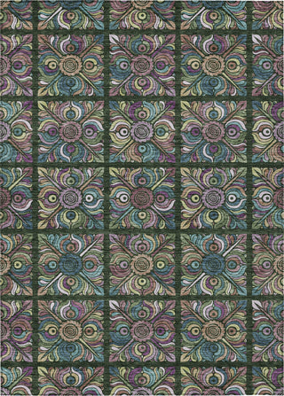 Piper Looms Chantille Medallions ACN852 Fern Machine Washable Area Rug main image