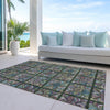 Piper Looms Chantille Medallions ACN852 Fern Machine Washable Area Rug Outdoor Lifestyle Image Feature