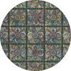 Piper Looms Chantille Medallions ACN852 Fern Machine Washable Area Rug Round Main Image
