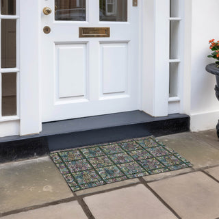 Piper Looms Chantille Medallions ACN852 Fern Machine Washable Area Rug Scatter Outdoor Lifestyle Image Feature