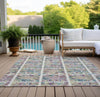 Piper Looms Chantille Medallions ACN852 Ivory Machine Washable Area Rug Outdoor Lifestyle Image Feature