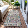 Piper Looms Chantille Medallions ACN852 Ivory Machine Washable Area Rug Runner Outdoor Lifestyle Image Feature