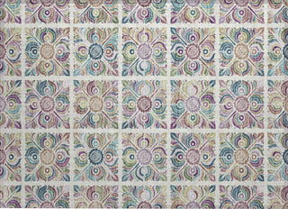 Piper Looms Chantille Medallions ACN852 Ivory Machine Washable Area Rug Scatter Main Image