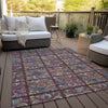 Piper Looms Chantille Medallions ACN852 Paprika Machine Washable Area Rug Outdoor Lifestyle Image Feature