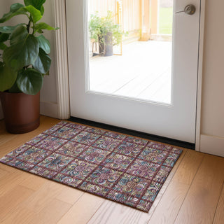 Piper Looms Chantille Medallions ACN852 Paprika Machine Washable Area Rug Scatter Lifestyle Image Feature