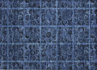 Piper Looms Chantille Medallions ACN853 Denim Machine Washable Area Rug Scatter Main Image