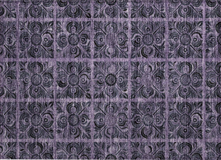 Piper Looms Chantille Medallions ACN853 Purple Machine Washable Area Rug Scatter Main Image