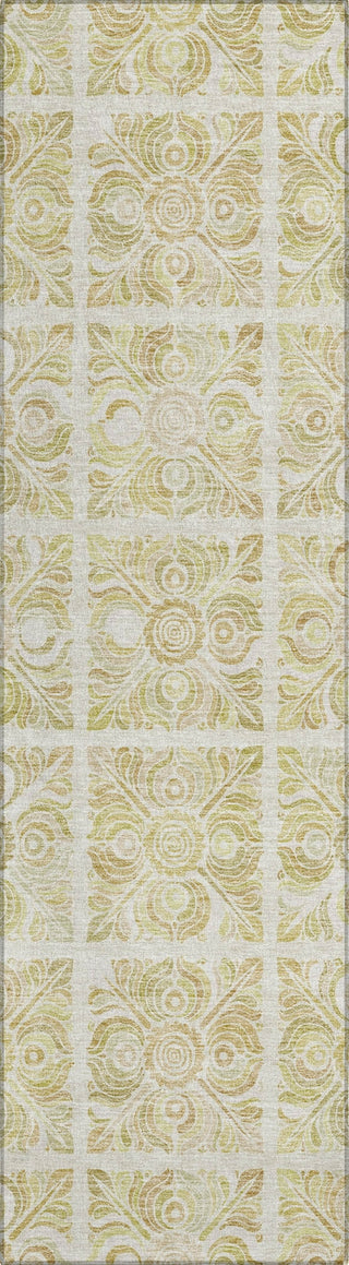 Piper Looms Chantille Medallions ACN854 Beige Machine Washable Area Rug Runner Main Image
