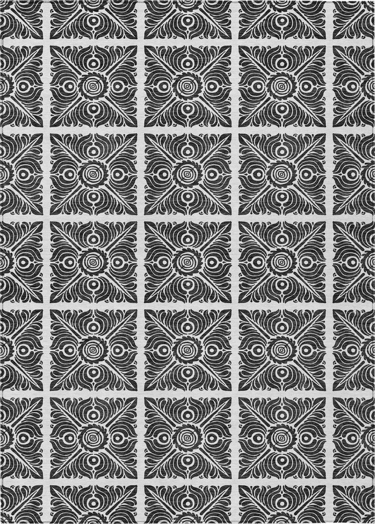 Piper Looms Chantille Medallions ACN854 Ivory Machine Washable Area Rug main image