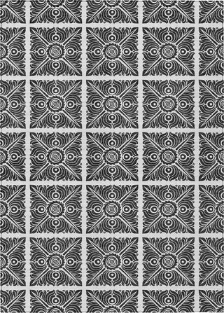 Piper Looms Chantille Medallions ACN854 Ivory Machine Washable Area Rug main image