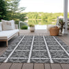 Piper Looms Chantille Medallions ACN854 Ivory Machine Washable Area Rug Outdoor Lifestyle Image Feature
