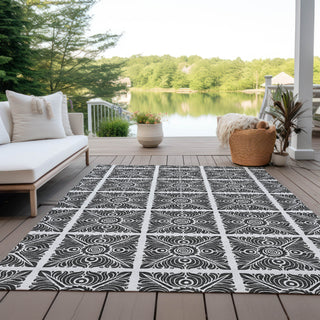 Piper Looms Chantille Medallions ACN854 Ivory Machine Washable Area Rug Outdoor Lifestyle Image Feature