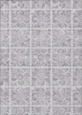 Piper Looms Chantille Medallions ACN854 Lavender Machine Washable Area Rug main image