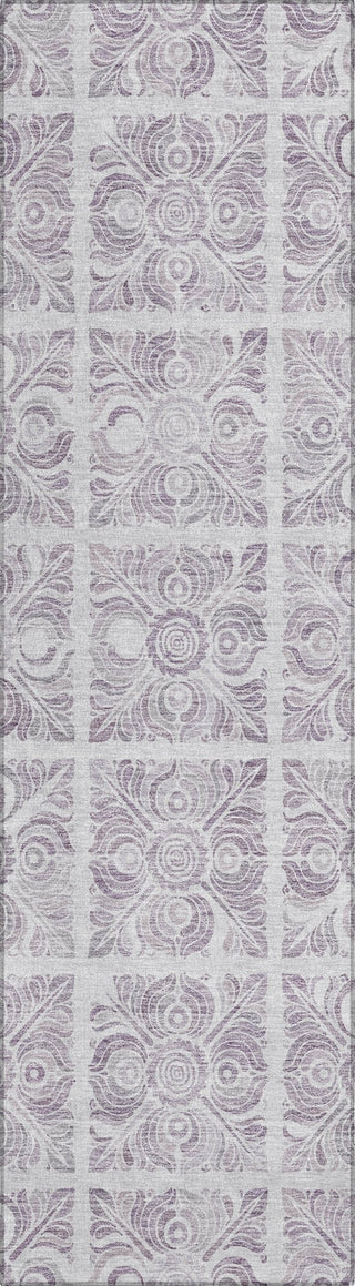 Piper Looms Chantille Medallions ACN854 Lavender Machine Washable Area Rug Runner Main Image