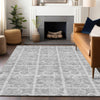 Piper Looms Chantille Medallions ACN854 Silver Machine Washable Area Rug Lifestyle Image Feature