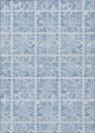 Piper Looms Chantille Medallions ACN854 Sky Machine Washable Area Rug main image