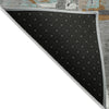 Piper Looms Chantille Geometric ACN855 Gray Machine Washable Area Rug Backing Image