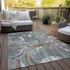 Piper Looms Chantille Geometric ACN855 Gray Machine Washable Area Rug Outdoor Lifestyle Image Feature
