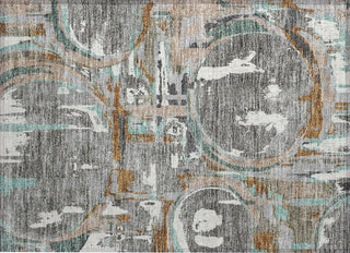 Piper Looms Chantille Geometric ACN855 Gray Machine Washable Area Rug Scatter Main Image
