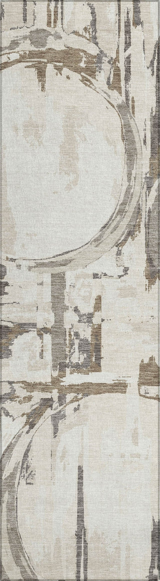 Piper Looms Chantille Geometric ACN855 Ivory Machine Washable Area Rug Runner Main Image