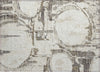 Piper Looms Chantille Geometric ACN855 Ivory Machine Washable Area Rug Scatter Main Image