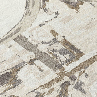 Piper Looms Chantille Geometric ACN855 Ivory Machine Washable Area Rug Swatch Image