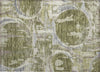 Piper Looms Chantille Geometric ACN855 Olive Machine Washable Area Rug Scatter Main Image