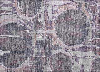Piper Looms Chantille Geometric ACN855 Purple Machine Washable Area Rug Scatter Main Image